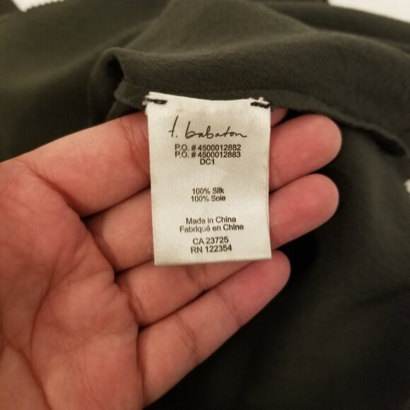 Babaton Silk Grey Shirt Layered Tank Top Flared Cropped Aritzia Flowy Shirt XS - Picture 5 of 8